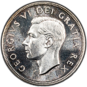 SOLD Canada 1949 $1 Silver Dollar Coin - Mathew Ship - Choice UNC+