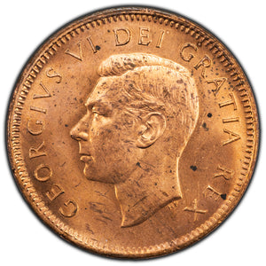 SOLD Canada 1949 'A' Between Denticles 1 Small Cent Coin