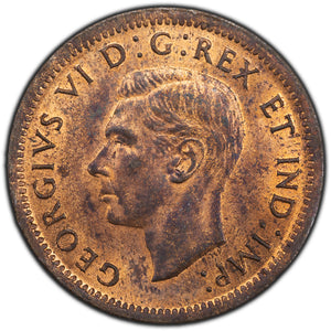 SOLD Canada 1937 1 Small Cent Coin - UNC Red & Brown