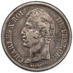 SOLD France 1828-W 5 Francs Silver Coin KM #728