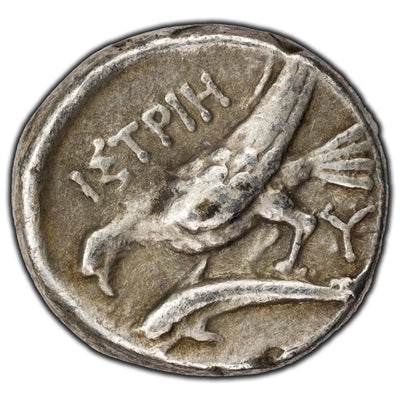 SOLD Ancient Greece Istros 4th Century BC Drachm Silver Coin AMNG #411