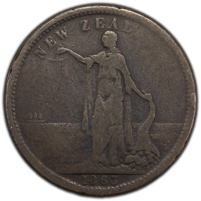 New Zealand 1863 H. Ashton One Penny Token