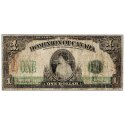 SOLD $1 1917 Dominion of Canada Note Saunders Seal Series E DC-23c - Filler