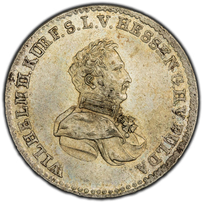 Germany Hesse-Cassel 1829 1/6 Thaler Silver Coin