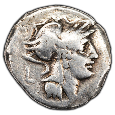 SOLD Ancient Rome Republic 91 BC D. Silanus Denarius Silver Coin Junia #15