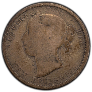 SOLD New Brunswick 1864 20 Cents Silver Coin - Low Grade Filler
