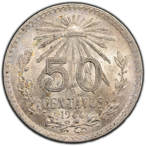 SOLD Mexico 1944 50 Centavos Silver Coin KM #447
