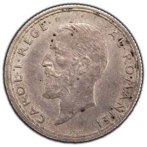 SOLD Romania 1911 50 Bani Silver Coin KM #41 - AU