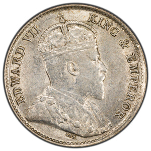 SOLD Ceylon 1909 10 Cents Silver Coin KM #97