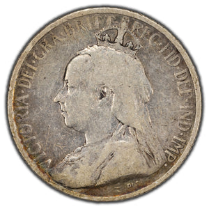 SOLD Cyprus 1901 9 Piastres Silver Coin KM #6 - Scarce One Year Issue