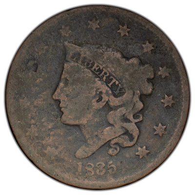 United States 1835 Head of '36 Coronet Head Large Cent