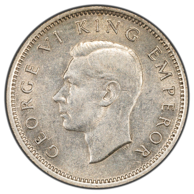 New Zealand 1946 6 Pence Silver Coin KM #8