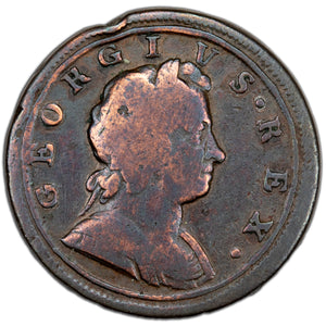 SOLD Great Britain 1721 1/2 Half Penny Coin KM #557- Cleaned