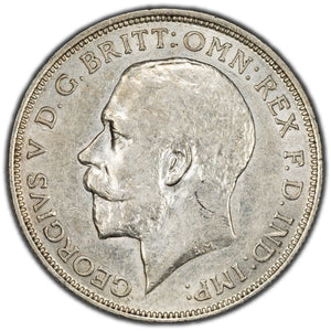 SOLD Great Britain 1918 One Florin Silver Coin KM #817