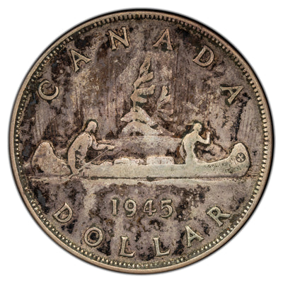 SOLD Canada 1945 $1 Silver Dollar Coin - Very Fine
