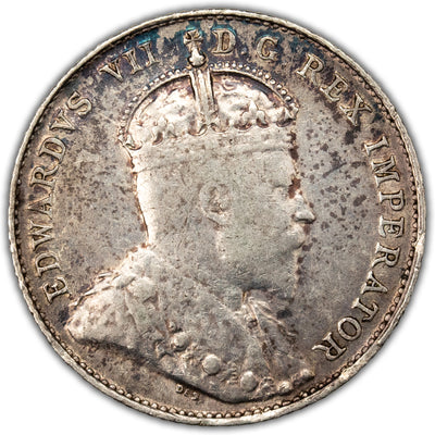 Canada 1905 10 Cents Dime Silver Coin - Very Fine