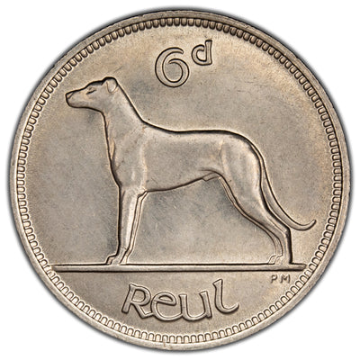 Ireland 1928 6 Pence Coin KM #5 - Uncirculated