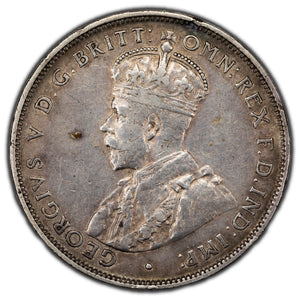 SOLD Australia 1921 One Florin Silver Coin KM #27
