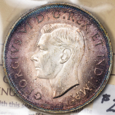 SOLD Canada 1941 50 Cents Half Dollar Silver Coin - ICCS MS-64