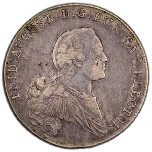 German States Saxony 1768 Coventionsthaler Silver Coin KM #983