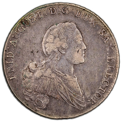 German States Saxony 1768 Coventionsthaler Silver Coin KM #983