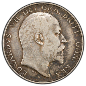 SOLD Great Britain 1902 One Shilling Silver Coin KM #800