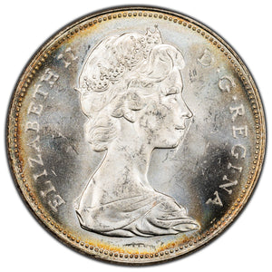 SOLD Canada 1965 LB Bl5 $1 Silver Dollar Coin - UNC+