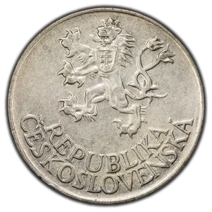 SOLD Czech Republic 1955 25 Korun Silver Coin KM #43