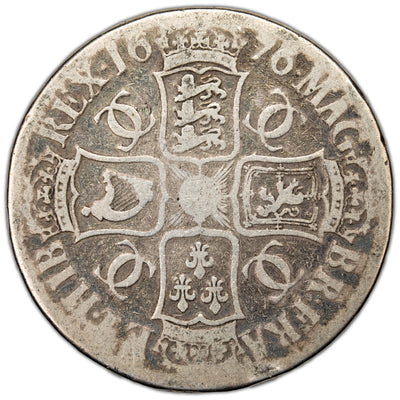 SOLD Great Britain 1676 Crown Silver Coin SP #3358