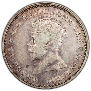 SOLD Australia 1927 Parliament House Florin Silver Coin KM #31