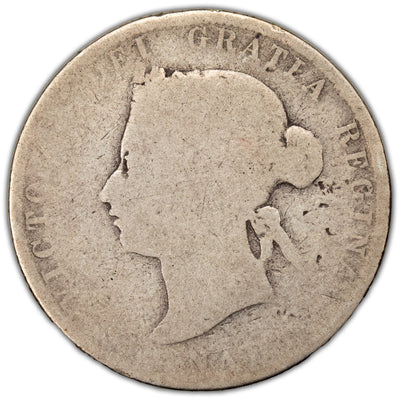 SOLD Canada 1875-H 25 Cents Quarter Silver Coin Key Date! - Filler