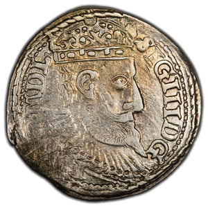 Poland 1598 Olkusz 3 Grosze Silver Coin