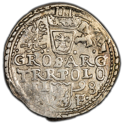 Poland 1598 Olkusz 3 Grosze Silver Coin