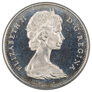 SOLD Canada 1965 SB Bl5 $1 Silver Dollar Coin - PL Proof-Like Strike
