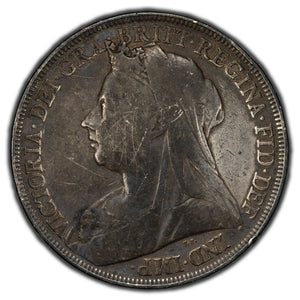 SOLD Great Britain 1897 One Crown Silver Coin KM #783
