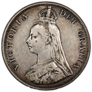SOLD Great Britain 1887 Double Florin Silver Coin KM #763
