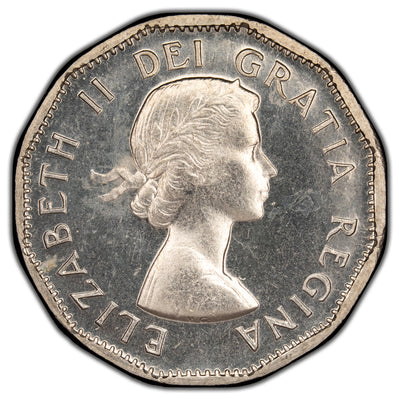 Canada 1956 5 Cents Coin - Proof Like