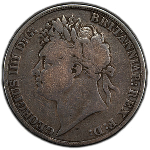 SOLD Great Britain 1821 Secundo 1 One Crown Silver Coin KM #680