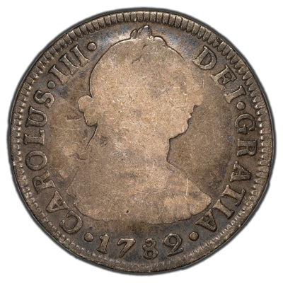 Mexico 1782 FF 2 Reales Silver Coin KM #88