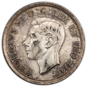 SOLD Canada 1937 2xHP $1 Silver Dollar Coin - Cleaned
