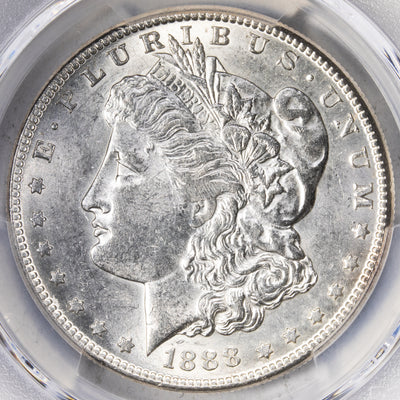 SOLD United States 1888-S $1 Morgan Silver Dollar Coin - PCGS AU-58