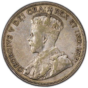 SOLD Canada 1936 50 Cents Half Dollar Silver Coin - Fine