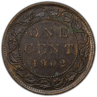 SOLD Canada 1902 1 Large Cent Coin - About EF