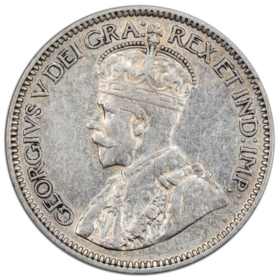 Canada 1930 10 Cents Dime Silver Coin - VF-30