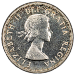 SOLD Canada 1957 $1 Silver Dollar Coin - PL Proof-Like Strike
