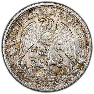 Mexico Restrike 1898 (c.1949) Peso Silver Coin KM #409.2