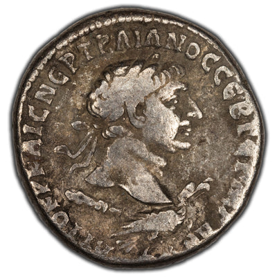 SOLD Ancient Rome Provincial Trajan AD 114 Tyre Tetradrachm Silver Coin Prieur #1518