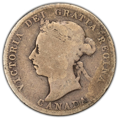 SOLD Canada 1893 25 Cents Quarter Silver Coin - Good
