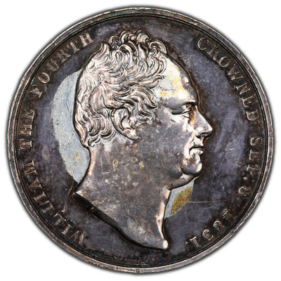 Great Britain William IV 1831 Coronation Silver Medal E #1251 BHM #1475