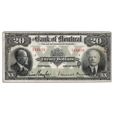 $20 1923 Bank of Montreal Chartered Note  #505-56-06 - Fine+